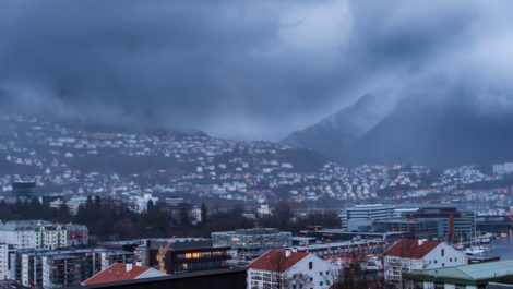 VINTERKLIMA: Geografien rundt Bergen og været fører til store utfordringer for både ute- og inneklima.